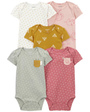 Kit body bebê 10 peças borboletas abelhas e corações + caixa presente M multicor | Carter's